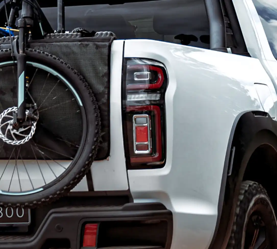 GWM P300 LTD rear off-road detail